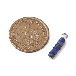 Pendentifs en perles de disque de pierres précieuses naturelles mélangées chakra&nbsp;PALLOY-JF02743