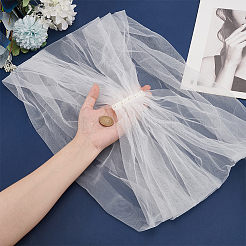 Abnehmbare Schals aus Polyester mit Perlentüll&nbsp;AJEW-WH0314-448A