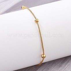 Браслеты-спутники из нержавеющей стали 304 для женщин&nbsp;BJEW-D337-01D-G