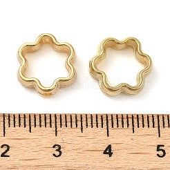 CCBプラスチックビーズフレーム  ゴールドカラー  12x11.5x3.5mm  穴：1.6mm&nbsp;CCB-H001-01E-G