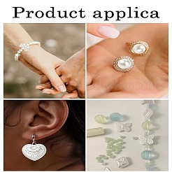 Набор для изготовления пластикового эластичного браслета с искусственным жемчугом своими руками&nbsp;DIY-YW0009-04