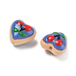 Peinture cuite perles d'émail en verre&nbsp;LAMP-D303-02I