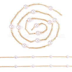 Набор для самостоятельного изготовления ожерелья из пластиковых цепочек с жемчугом&nbsp;DIY-TA0009-70