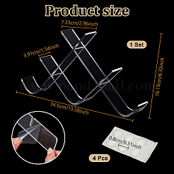 2 Stück Acryl-Hockeypuckhalter&nbsp;AJEW-WH0817-024B-01