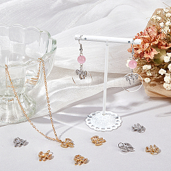 12шт 2 цвета латунные микро проложить кубический цирконий шармы&nbsp;KK-BBC0014-18