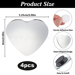 Стеклянные зеркала слепых зон в форме сердца для автомобилей FIND-WH0816-018P