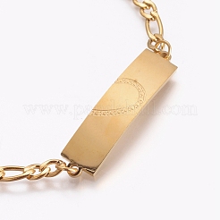 Ионное покрытие (ip) пары 304 нержавеющая сталь id браслеты наборы BJEW-I283-08