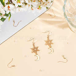 6 шт латунные серьги крючки KK-BBC0013-81