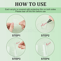 60шт акриловые подвески для бокалов AJEW-FG0002-22