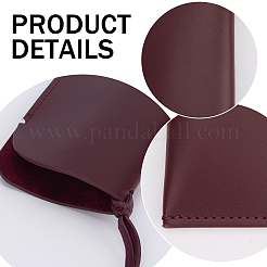 Прямоугольный футляр для очков из искусственной кожи&nbsp;AJEW-WH20130-58D