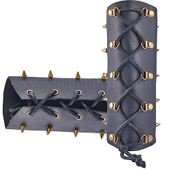 Регулируемый браслет из искусственной кожи с восковым шнуром AJEW-WH0415-24C