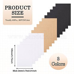 60 шт. двухцветная бумажная заготовка для самодельных открыток&nbsp;FIND-TA0008-46