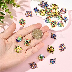 25 шт. 5-цветные подвески-соединители из сплава&nbsp;FIND-YW0011-78