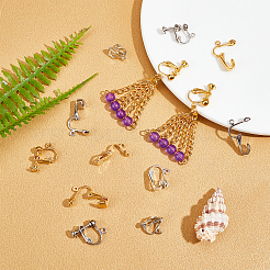 Фурнитура для сережек-клипс из латуни и железа KK-SC0001-92