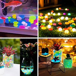 100 шт светящиеся прозрачные кабошоны из смолы RESI-TAC0011-79