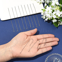 10 Paar Ohrringbeschläge aus 304 Edelstahl&nbsp;STAS-YW0001-09
