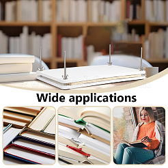 Rechteckiges tragbares Buchpresse-Buchbindewerkzeug aus Bambus&nbsp;DIY-WH0496-97D-03