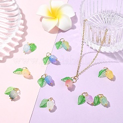 90шт 9 цвета акриловые подвески&nbsp;PALLOY-YW00152