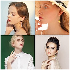 Наборы для самостоятельного изготовления сережек-подвесок в виде цветка DIY-SC0014-02