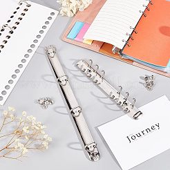 Углеродистая сталь 6 кольцо и 4 кольца для книг с отрывными листами с шарнирным зажимом FIND-NB0002-38