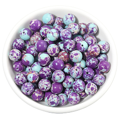 100 шт. окрашенные бусины из натуральной императорской яшмы G-PA0001-19