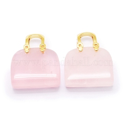 Натуральные розовые кварцевые подвески&nbsp;KK-E274-01G-08