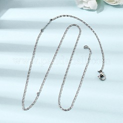 Unisex-Halsketten aus Lumachina-Kette aus Edelstahl 304&nbsp;NJEW-K305-13P