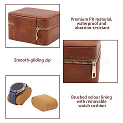 Scatole con cerniera per riporre due orologi in similpelle&nbsp;CON-WH0089-227B