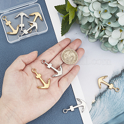 8 шт. подвески из нержавеющей стали 304 двух цветов&nbsp;STAS-UN0025-80