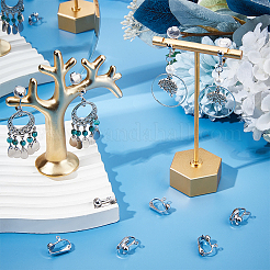 Латунные клипсы серьги KK-SP0001-08P