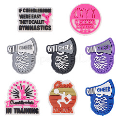 8 шт. 8 стиля тематики чирлидинга ПВХ пластиковые бусины&nbsp;FIND-TA0008-71