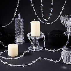 10м пластиковые подвесные хрустальные бусины&nbsp;AJEW-GA0007-76