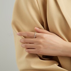 925 стерлингового серебра кольца перста RJEW-BB48501-7