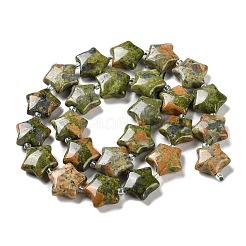 Природные Unakite бисер нитей G-NH0005-014