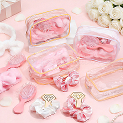ブライズメイドギフトセット  プラスチックくしを含む  布製の伸縮性のあるヘアタイ  鉄の爪のヘアクリップ  ベルベットの伸縮性のあるヘッドバンド  プラスチック製の化粧品用ジッパーバッグ  ミックスカラー  56x100x1mm&nbsp;AJEW-PH0009-88