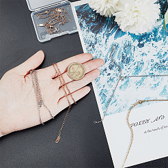 12 шт. 3 цвета 304 нержавеющая сталь трос цепи изготовление браслета BJEW-DR0001-03