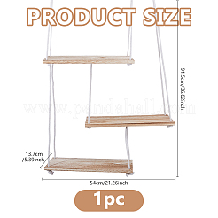 Estante colgante de madera&nbsp;ODIS-WH0099-206