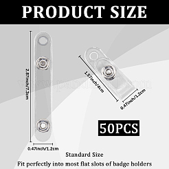 50 шт. ремешок для держателя бейджа из ПВХ&nbsp;FIND-CP0003-14B
