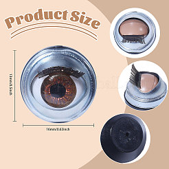 10 пара железных и пластиковых мигающих глаз для поделок DIY-GL0005-20B