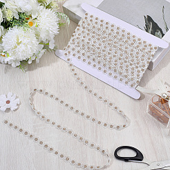 10 ярд металлизированной пряжи цветочная кружевная лента&nbsp;OCOR-GF0005-45A