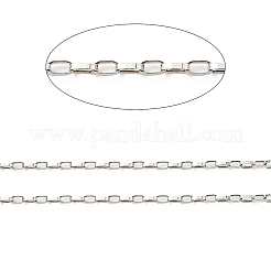 925 chaîne trombone en argent sterling plaqué rhodium anti-ternissement&nbsp;STER-F052-08P