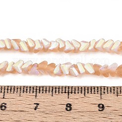 Матовые прозрачные стеклянные бусины&nbsp;GLAA-N054-4mm-04