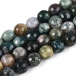 Природного индийского агата бисер нитей&nbsp;LS-G-Q462-90-8mm