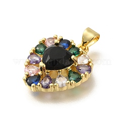 Реечное покрытие латунь с подвесками из кубического циркония&nbsp;KK-Z086-15G-01