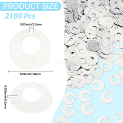 150g Ornament Zubehör Kunststoff Pailletten/Pailletten Anhänger&nbsp;KY-CY0001-15B
