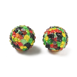 Круглый смолы горный хрусталь бисер&nbsp;OACR-Z035-02B