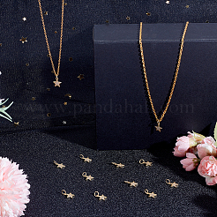 16шт стеллажное покрытие латунь микро проложить прозрачные подвески из кубического циркония&nbsp;KK-HY0004-14