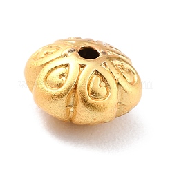めっき合金ビーズラック  カドミウムフリー＆鉛フリー  長持ちメッキ  花  マットゴールドカラー  7x4.5mm  穴：1.2mm&nbsp;PALLOY-Z013-42MG-RS