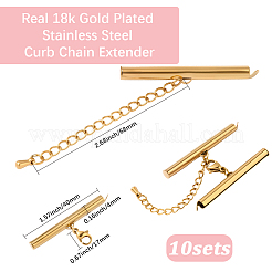 10 комплект удлинителей цепи из нержавеющей стали&nbsp;STAS-BBC0008-21B-G