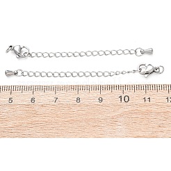 Удлинитель цепочки из нержавеющей стали 304 с подвесками в форме капли.&nbsp;STAS-G383-06P